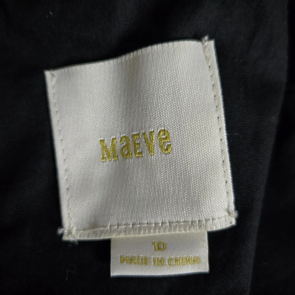 Maeve Sleeveless Lace Peplum Top Size 10 Back Zipper. Black lining. Elegant! - Picture 8 of 12